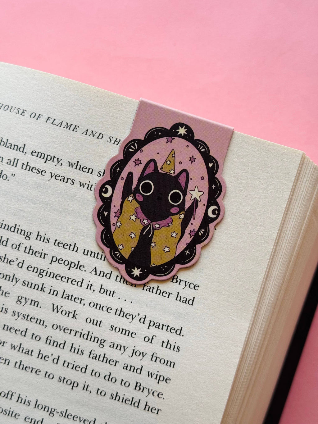 Wizard Cat Magnetic Bookmark