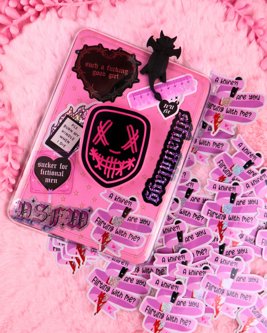 A Knife? Are You Flirting With Me? Vinyl Bookish Sticker