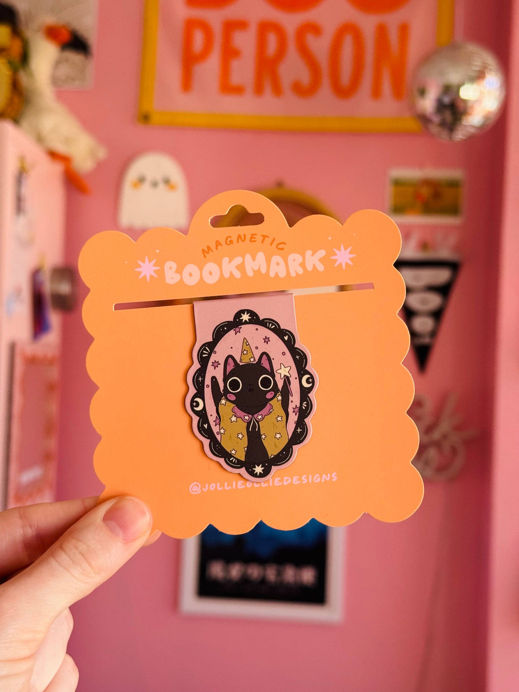 Wizard Cat Magnetic Bookmark
