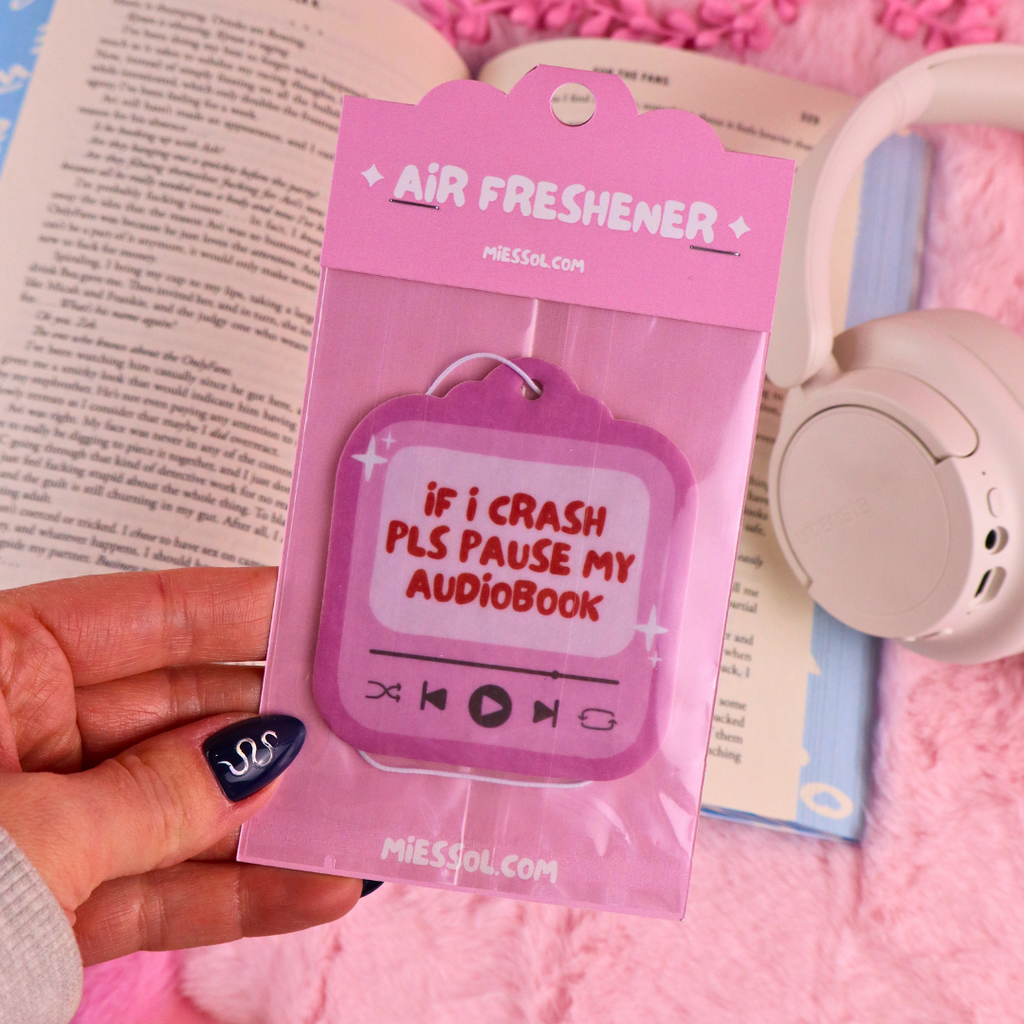 If I Crash Pls Pause My Audiobook Bookish Air Freshener