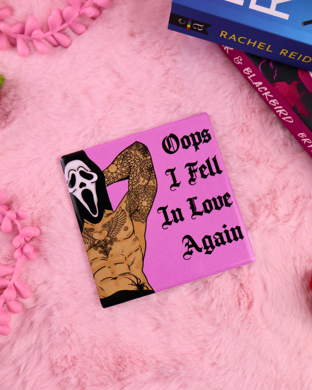 Bookish Ceramic Coasters for Romance Readers and Book Lovers