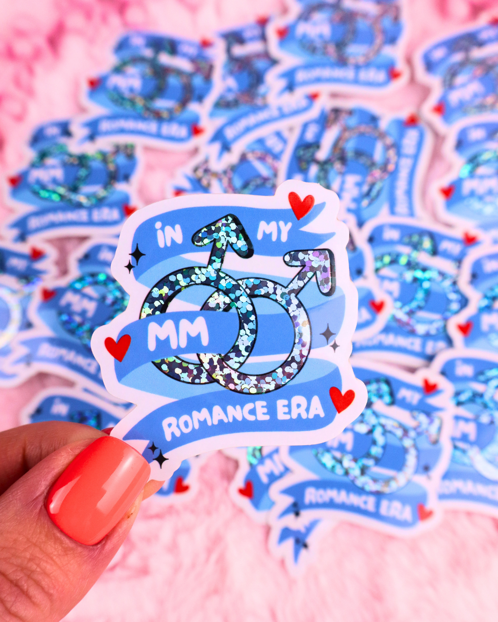 In My MM Romance Era Vinyl Bookish Waterproof Sticker