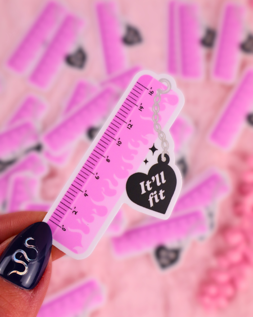 It'll Fit Vinyl Waterproof Bookish Dark Romance Sticker