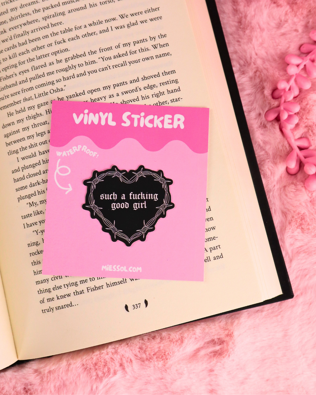 Such A Fucking Good Girl Vinyl  Bookish Waterproof Sticker