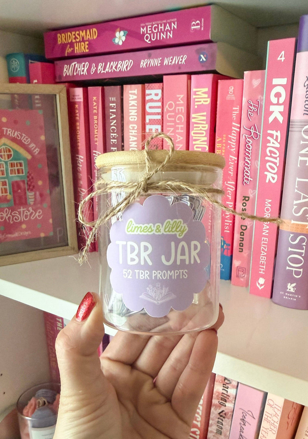 TBR Jar – 52 To-Be-Read Reading Prompts Glass Bookish