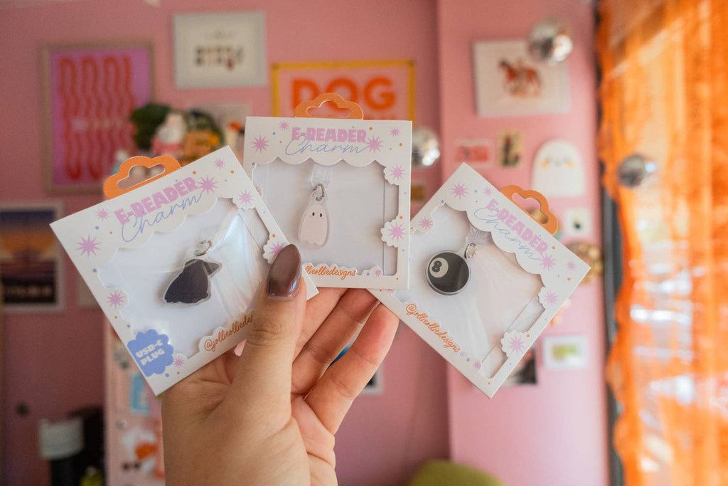 Ghostie E-Reader Charm