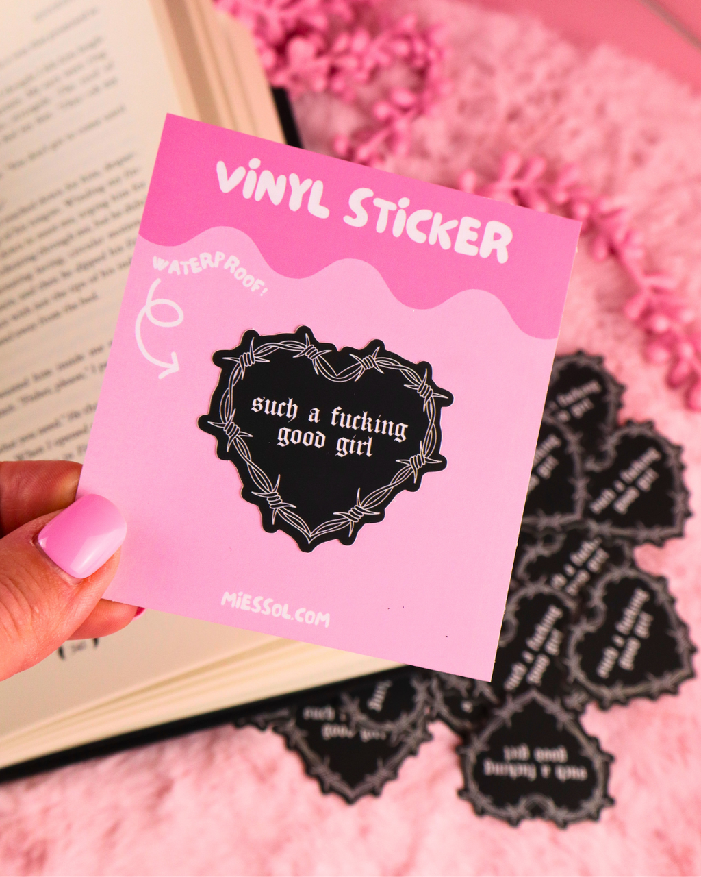 Such A Fucking Good Girl Vinyl  Bookish Waterproof Sticker