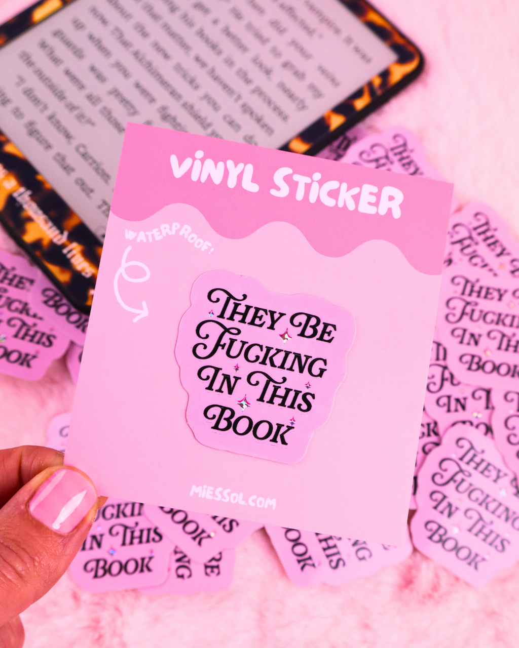 They Be Fucking In This Book Vinyl Waterproof Sticker