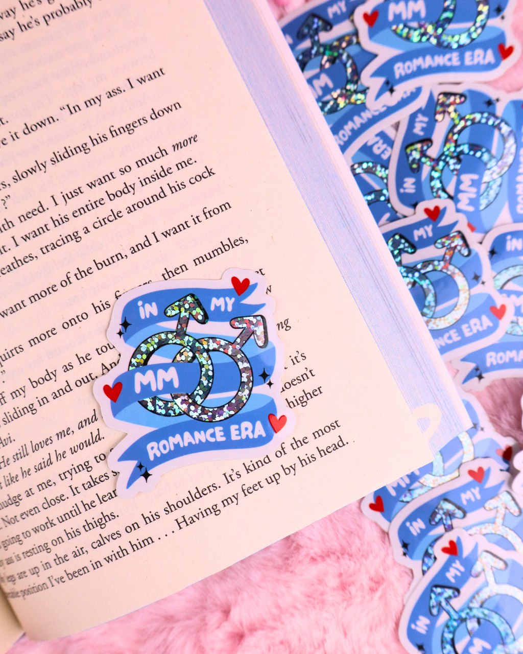 In My MM Romance Era Vinyl Bookish Waterproof Sticker