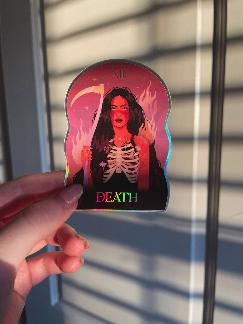 Death Holographic Sticker