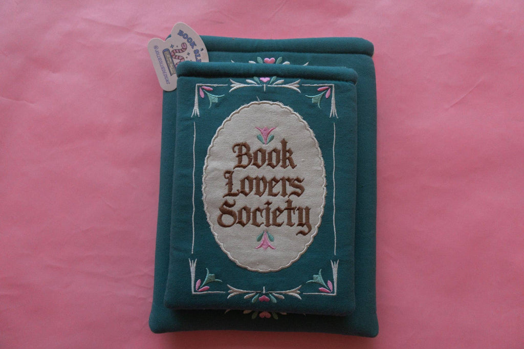 Book Society Embroidered Book/Kindle Sleeve