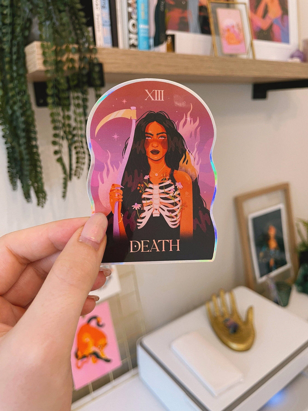 Death Holographic Sticker