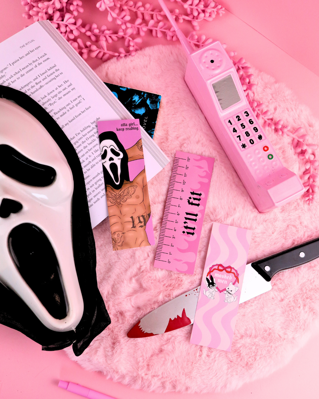 Masked Man, Keep Reading Bookmark for Dark Romance Readers