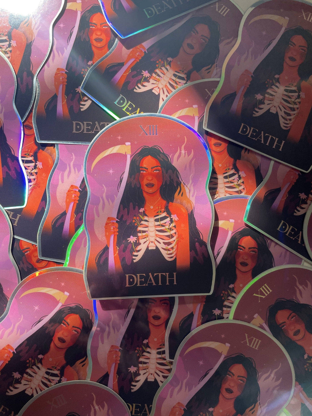 Death Holographic Sticker