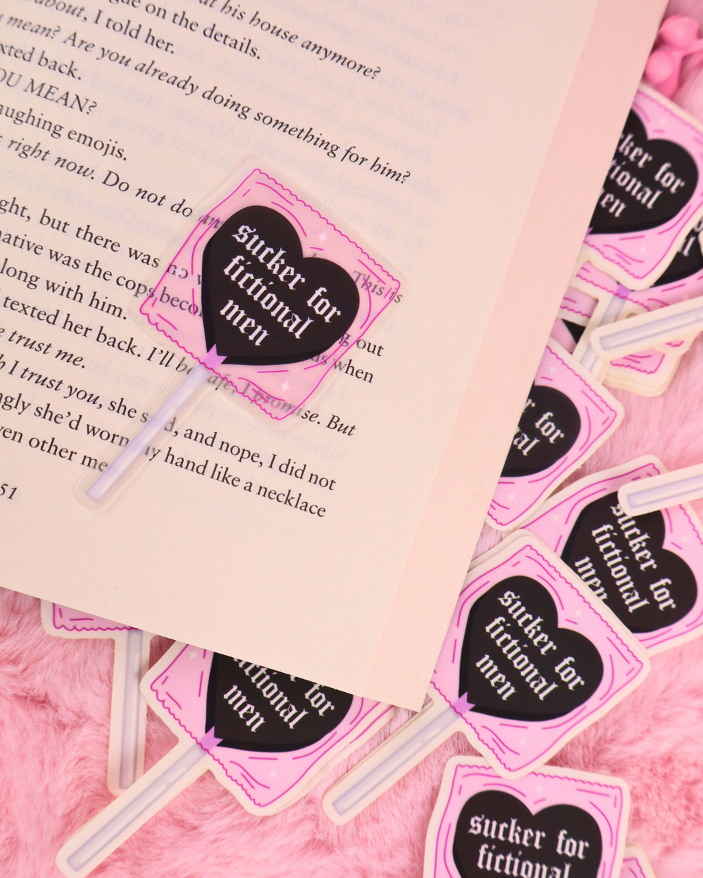 Sucker For Fictional Men Transparent Vinyl Bookish 
