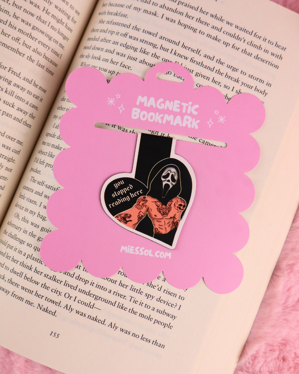 Masked Men Magnetic Bookmark for Dark Romance Readers