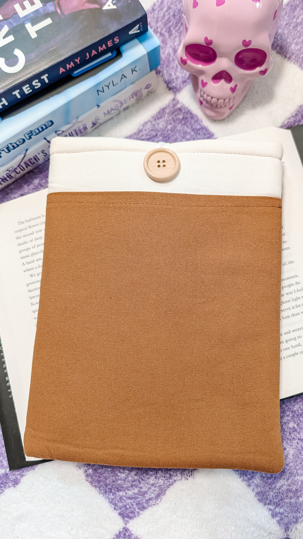 Book Lover Embroidered Book/Kindle Sleeve