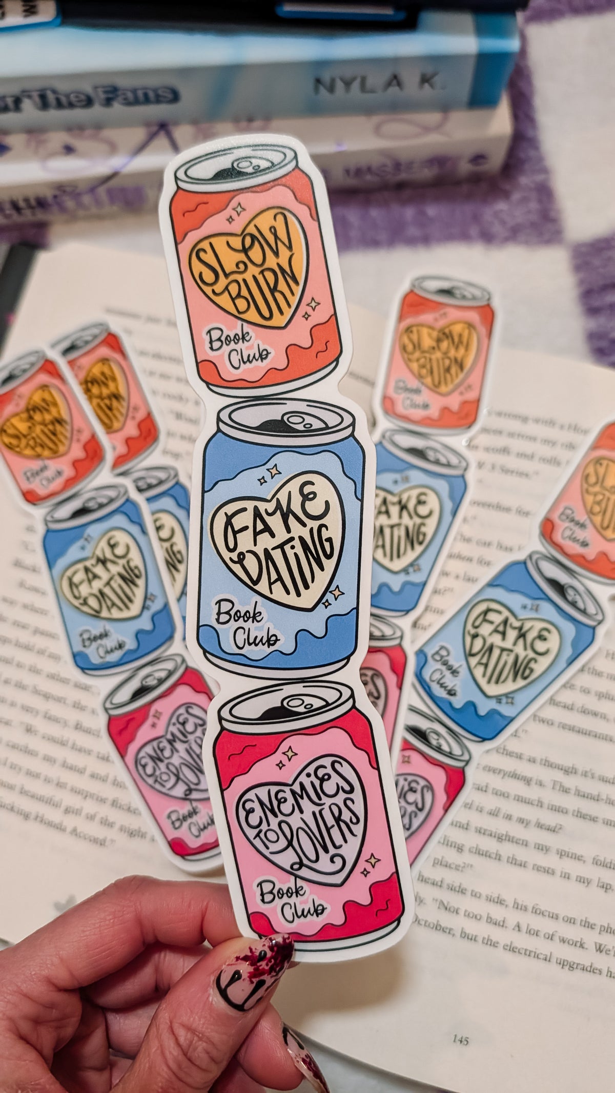 Bookmark Book Club Soda Stack