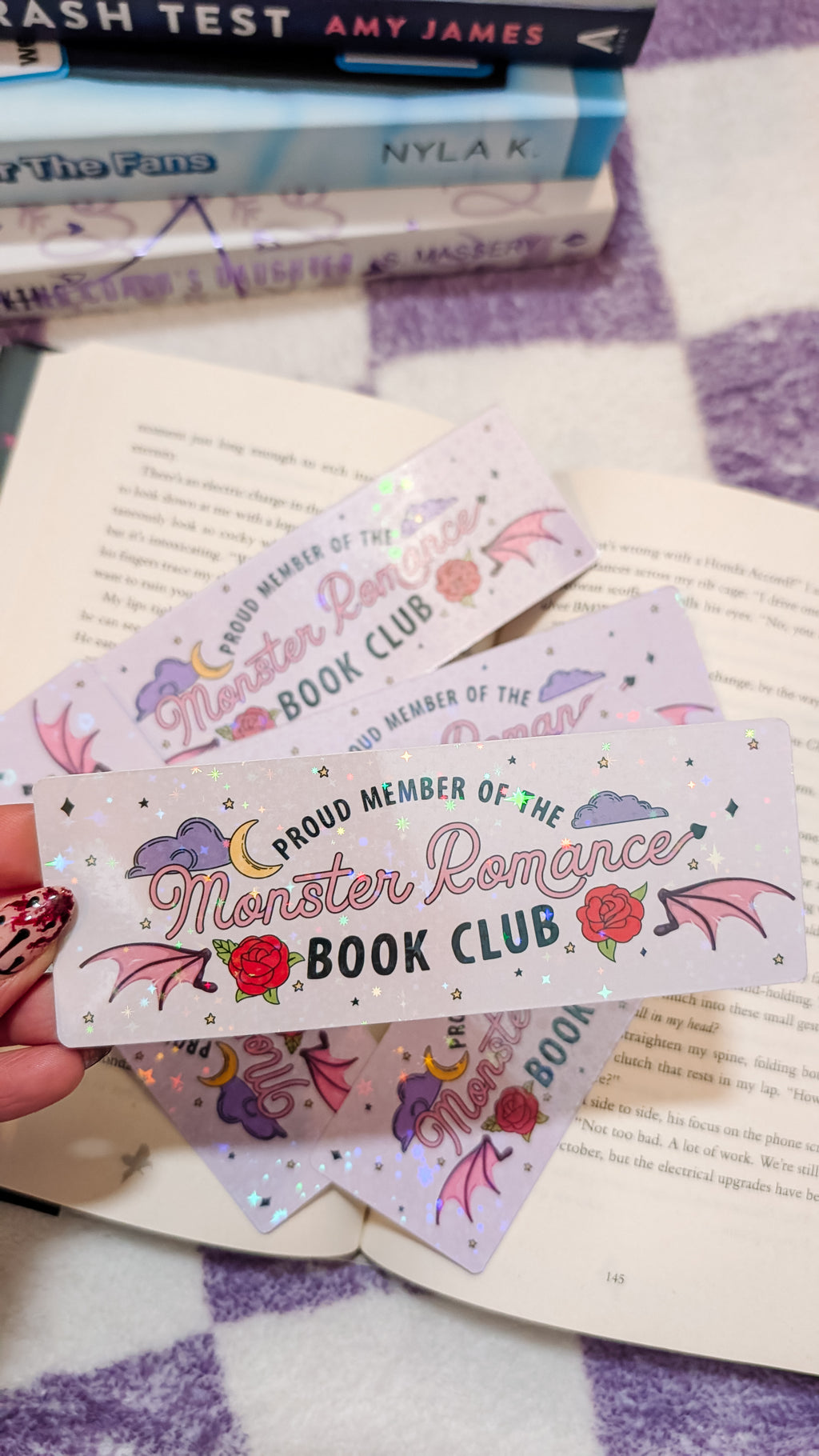 Bookmark Monster Romance Book Club