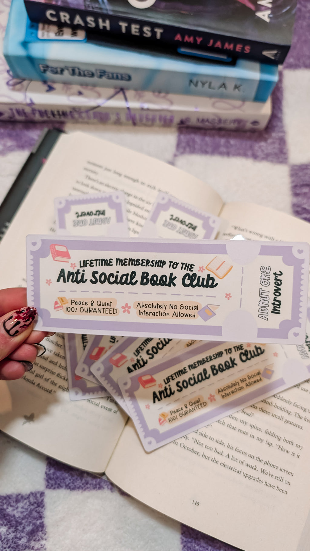 Bookmark Anti Social Book Club