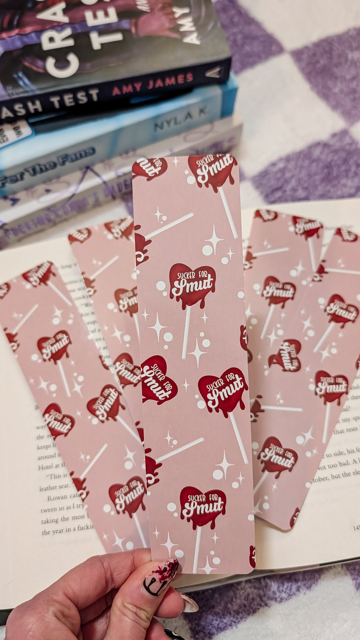 Sucker For Smut 2x8 Bookmark | Glossy