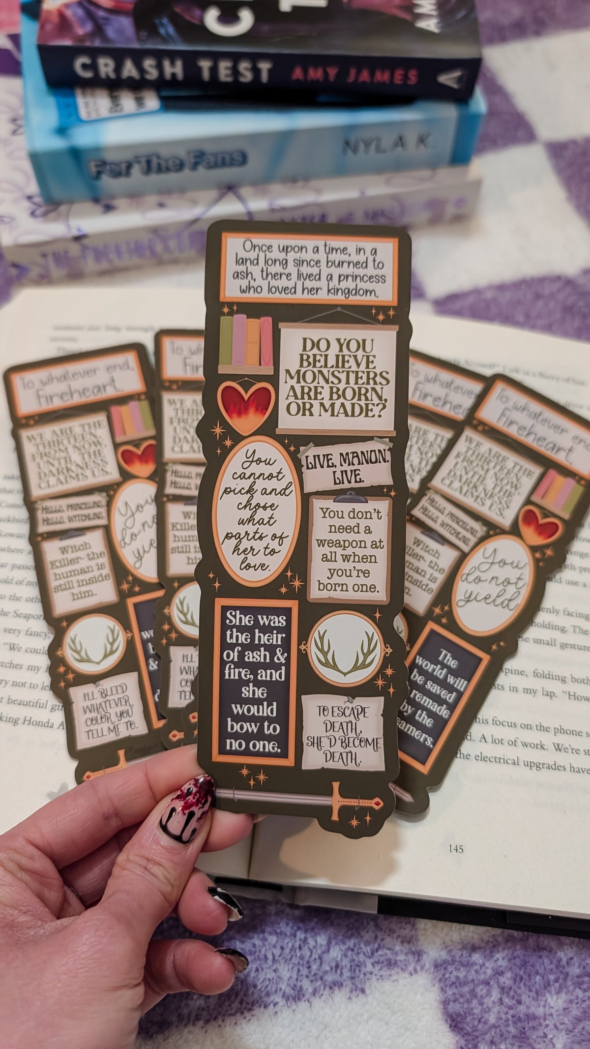 Throne of Glass Quote Wall Die-Cut Bookmark