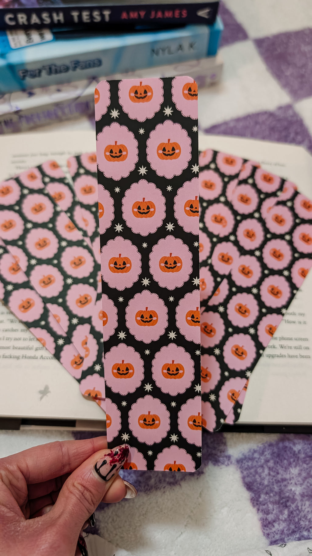 Pumpkin Paper Bookmark