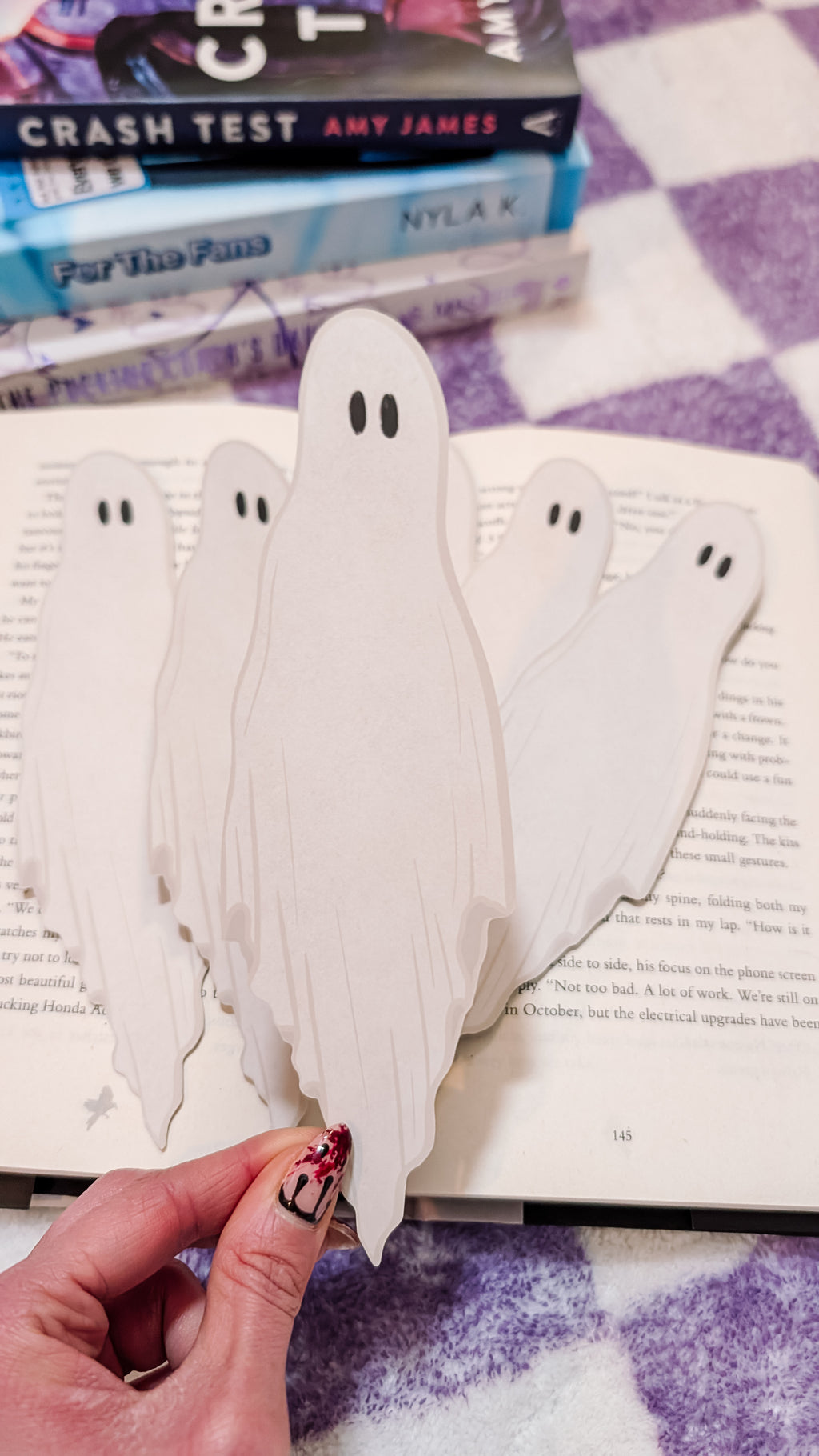 Spooky Halloween Ghost Die Cut Bookmark