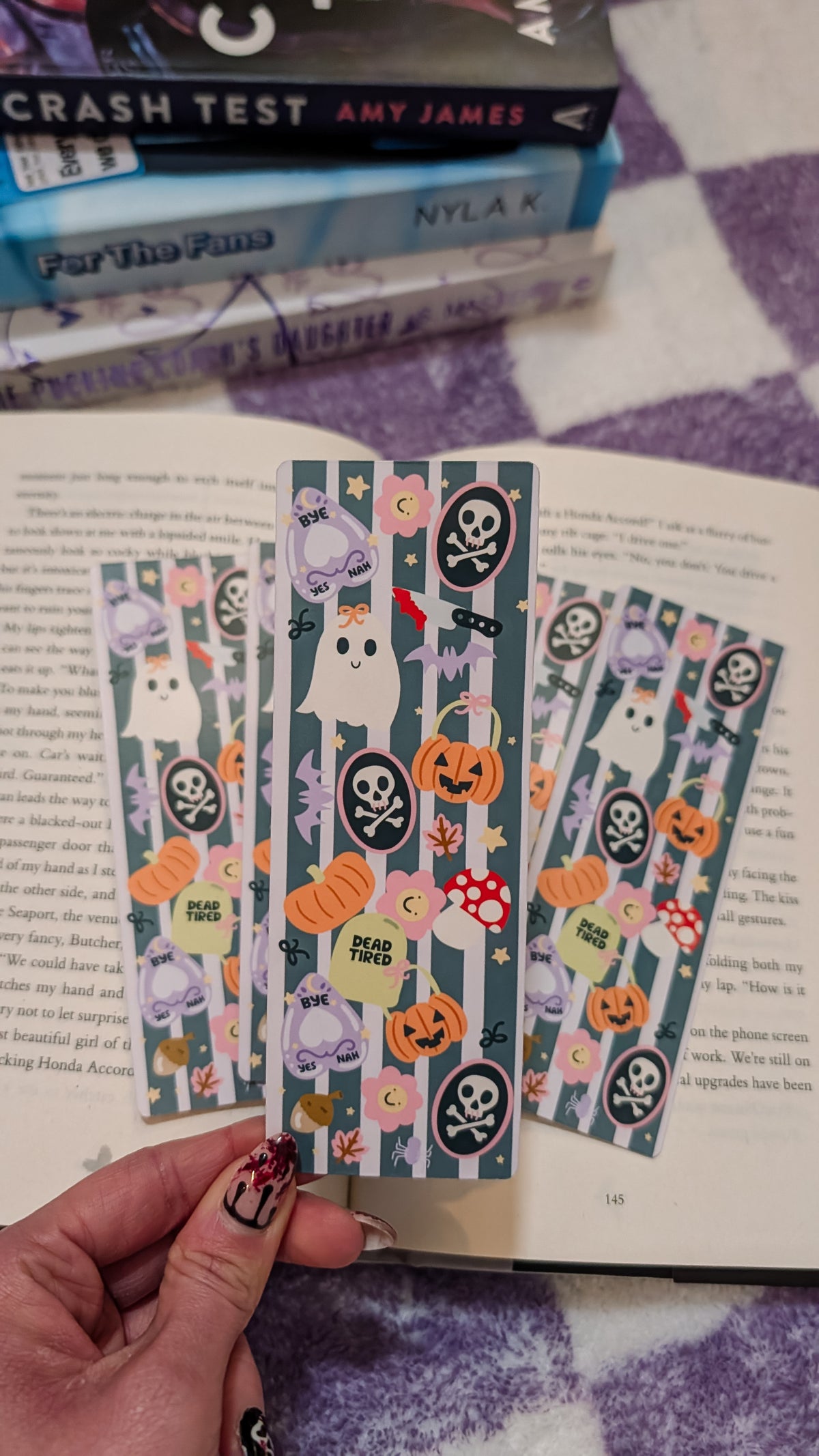 Bookmark Halloween Stripes