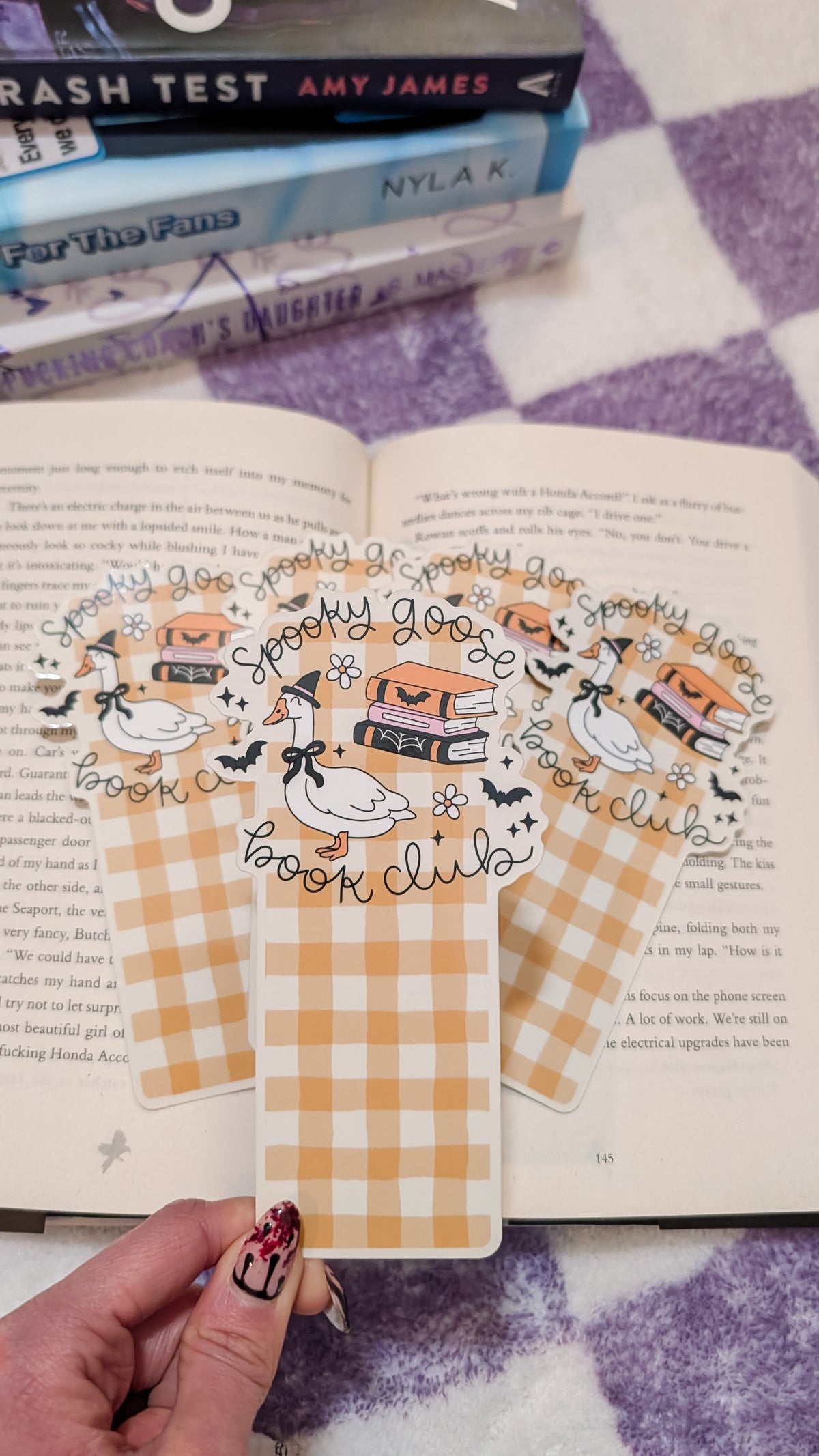 Bookmark Spooky Goose Book Club