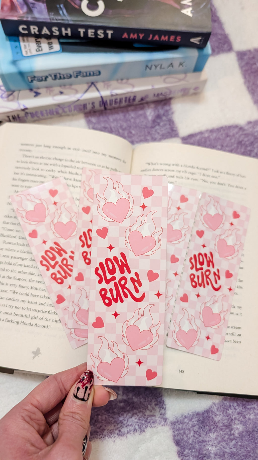 Bookmark Slow Burn Checkered