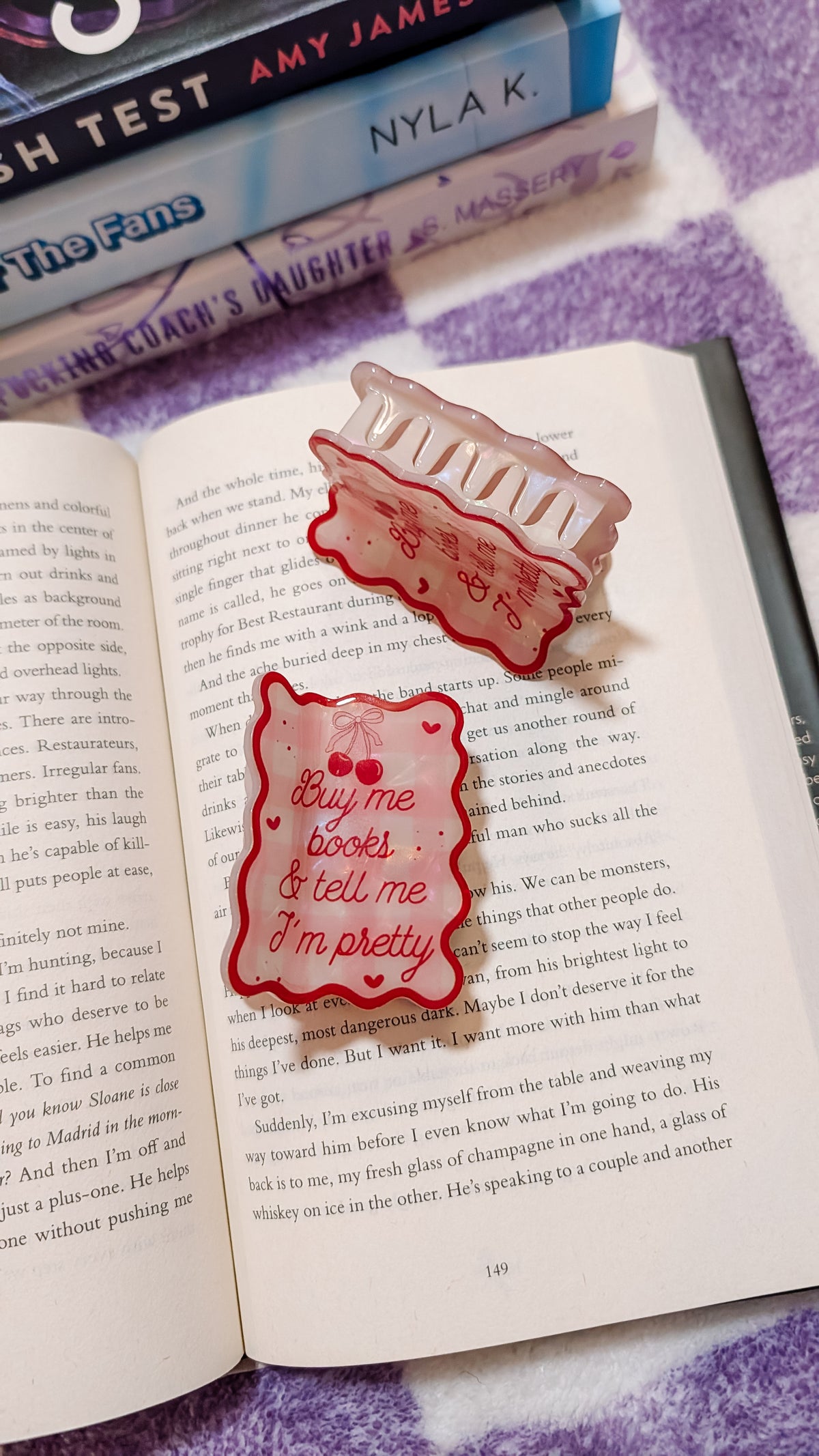 Buy Me Books & Tell Me I’m Pretty Bookish Hair Claw Clip
