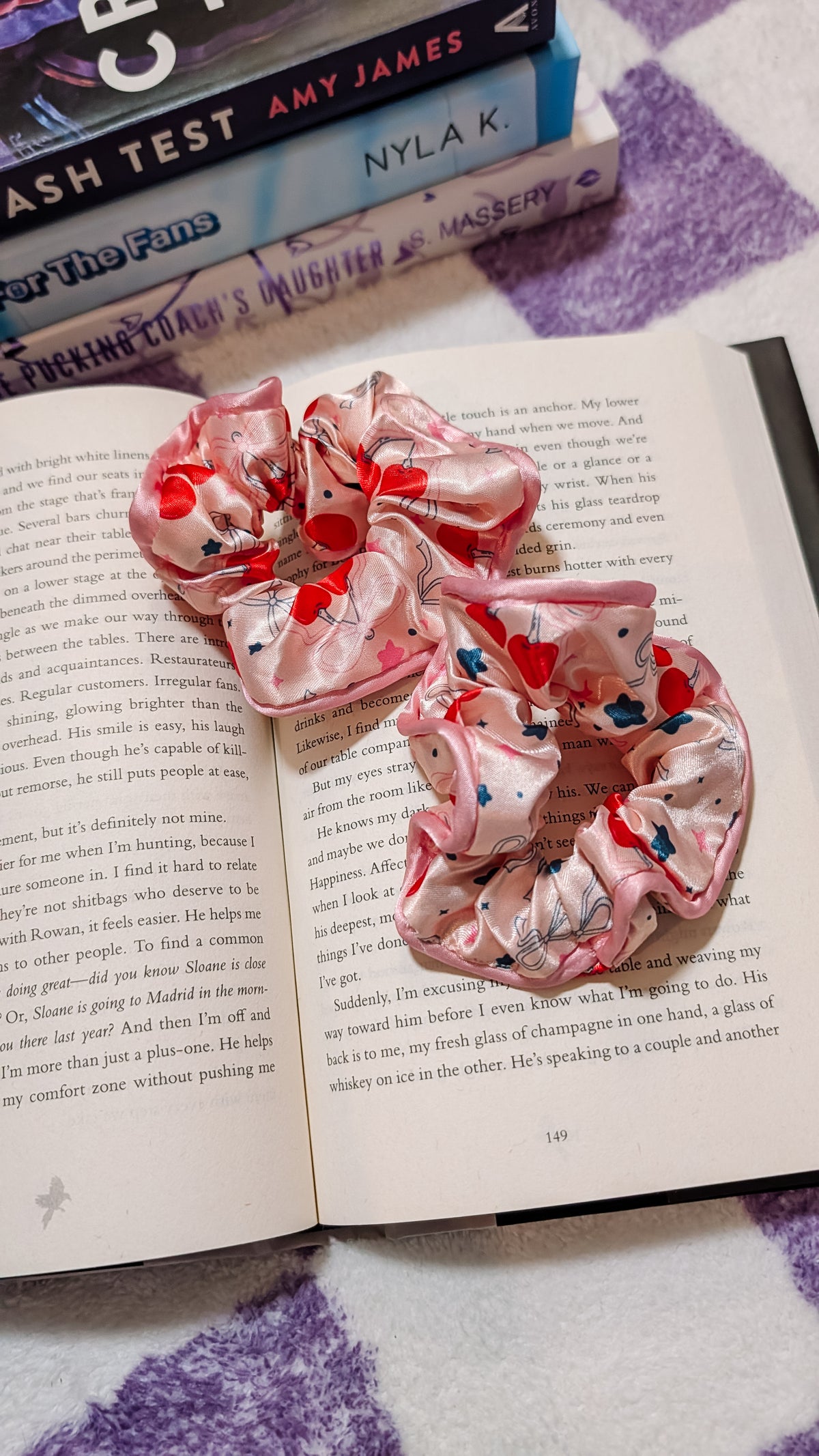 Cherry & Bows Scrunchie