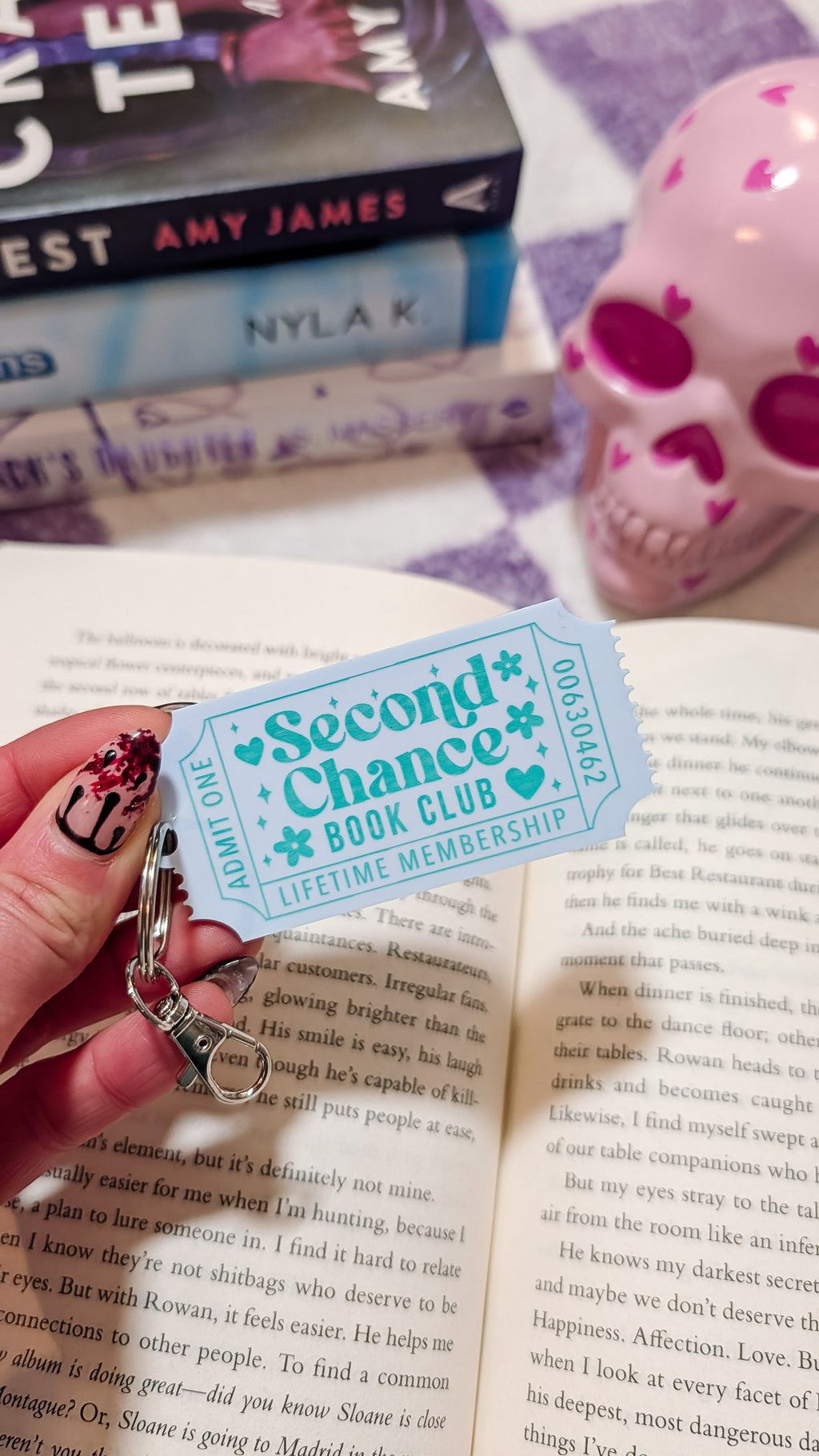 Book Trope Keychain Bookish Gift for Reader