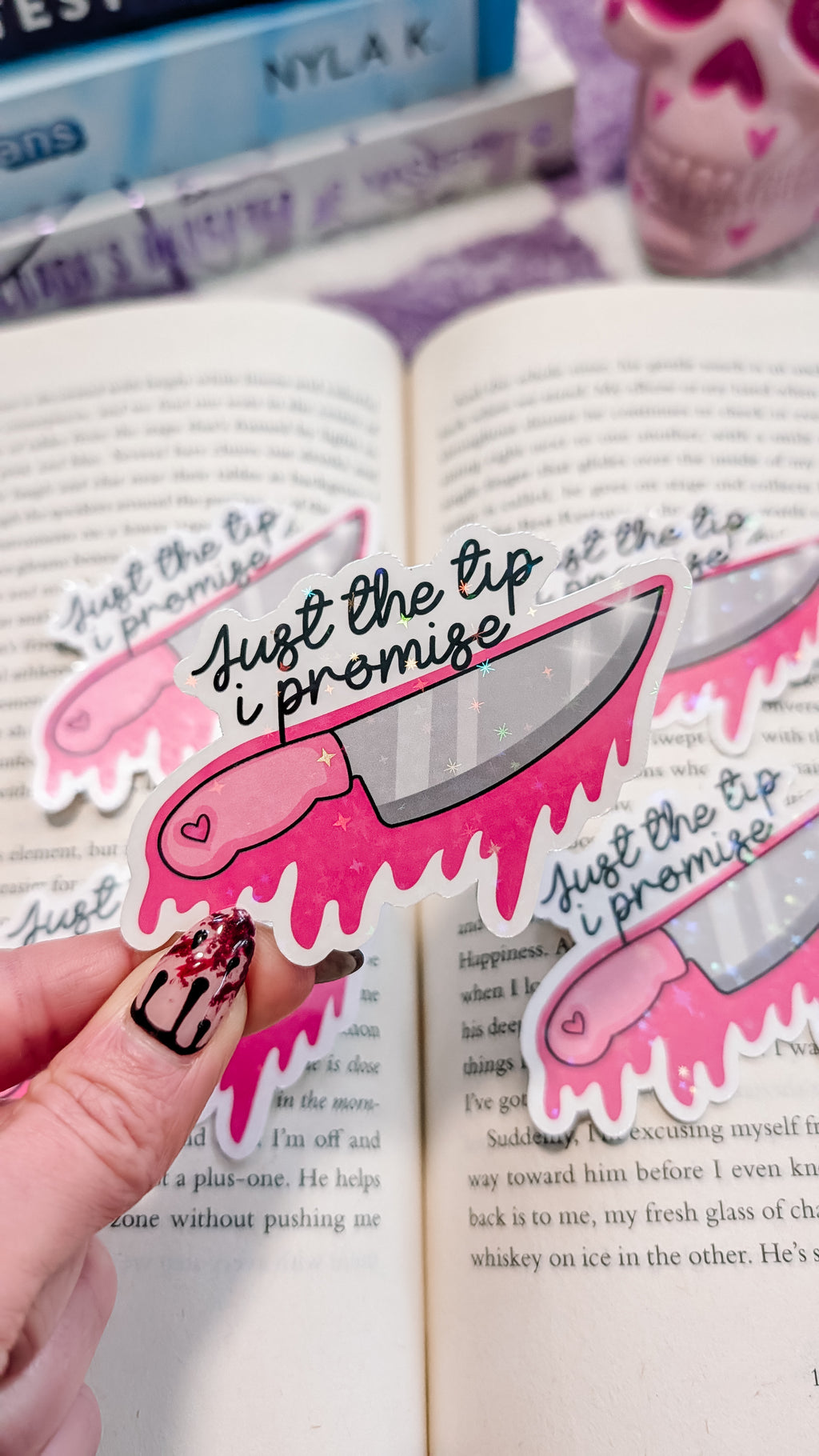 Just the tip sticker (holographic) / Horror movie stickers