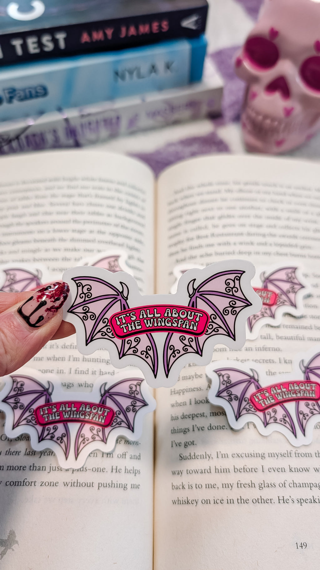 Bookish/Smut/Funny Waterproof Vinyl Sticker