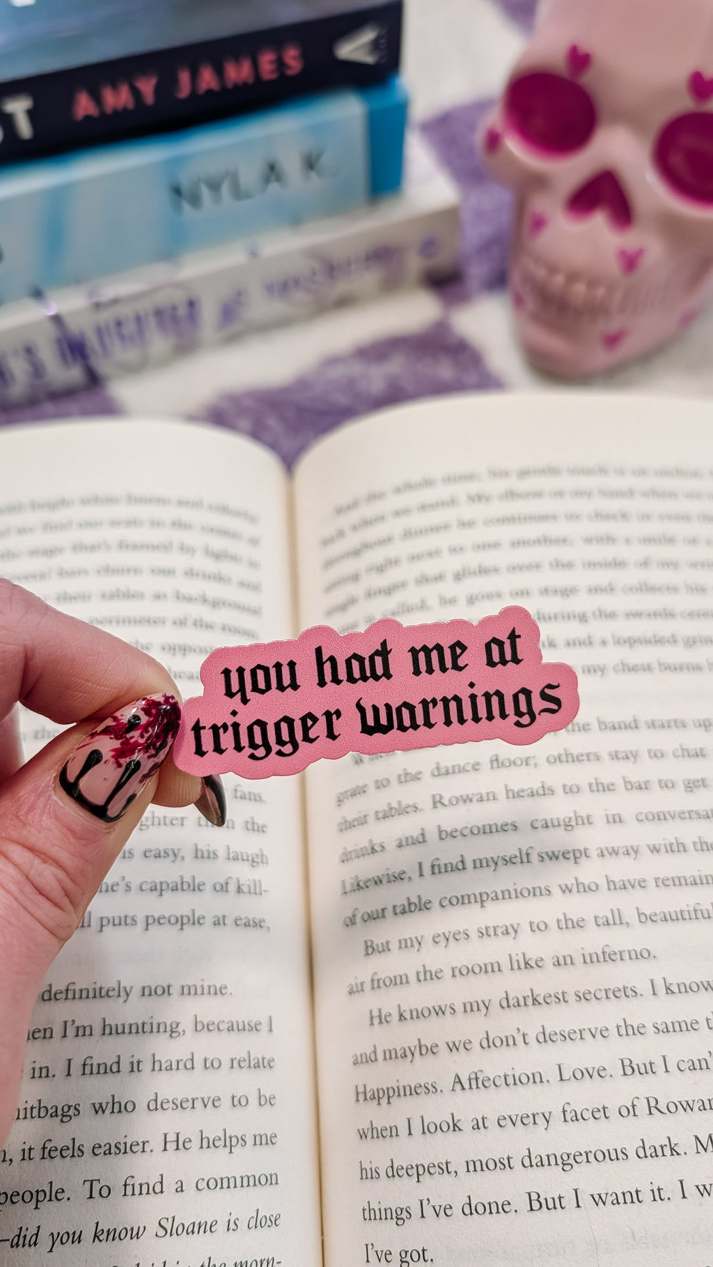 You Had Me At Trigger Warnings Vinyl Sticker