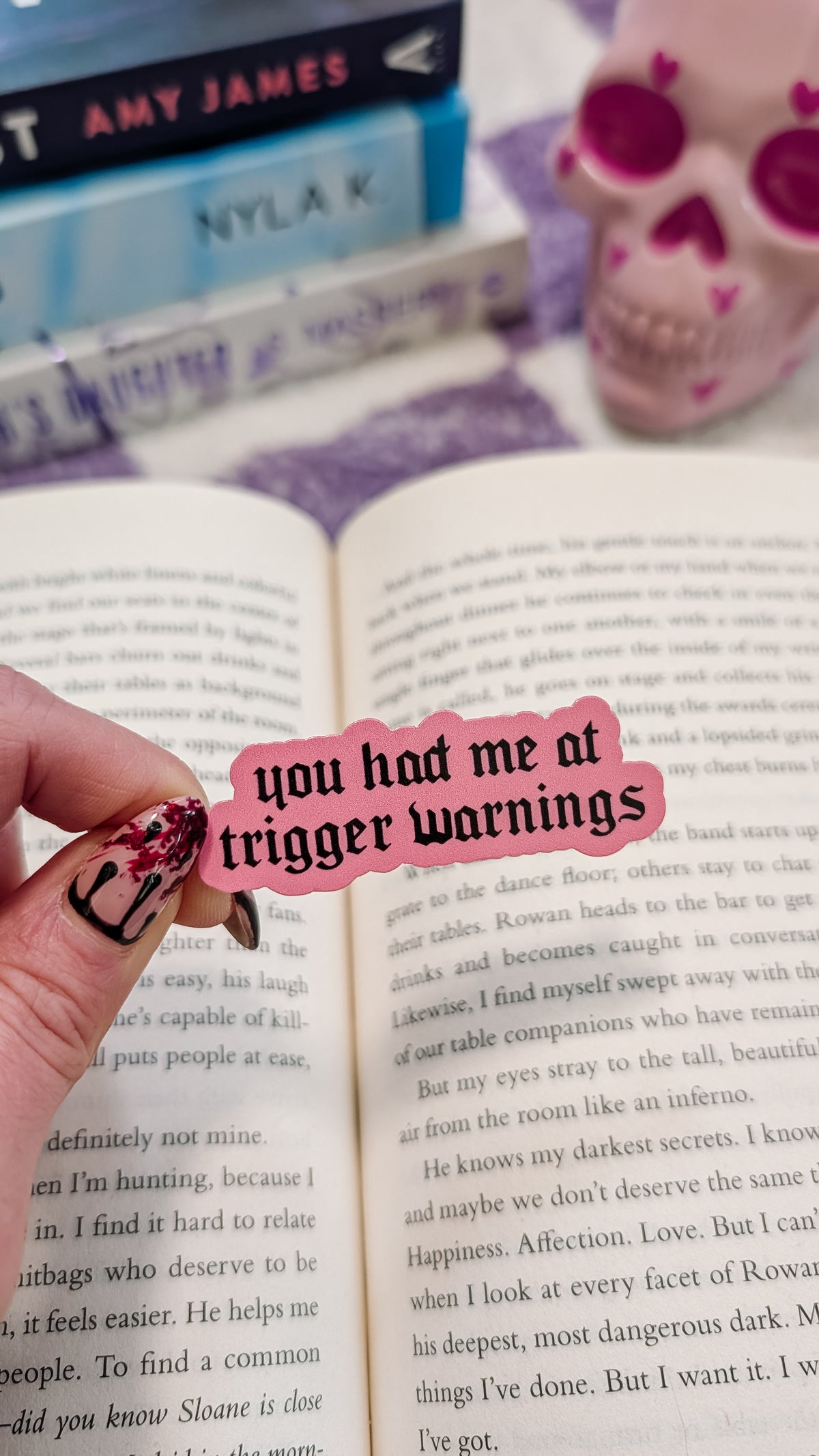 You Had Me At Trigger Warnings Vinyl Sticker