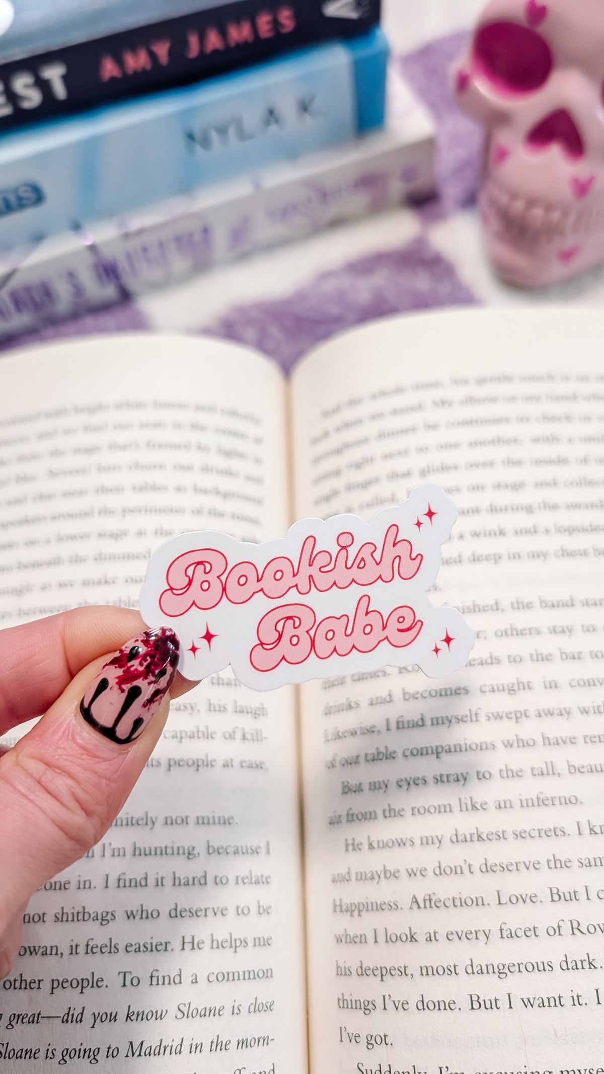 Bookish Babe Vinyl Sticker