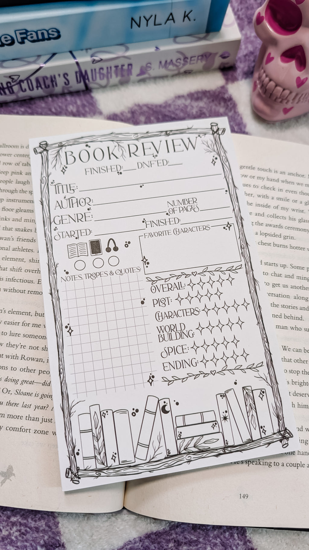 5x8 Review Notepad | Reading Notepad