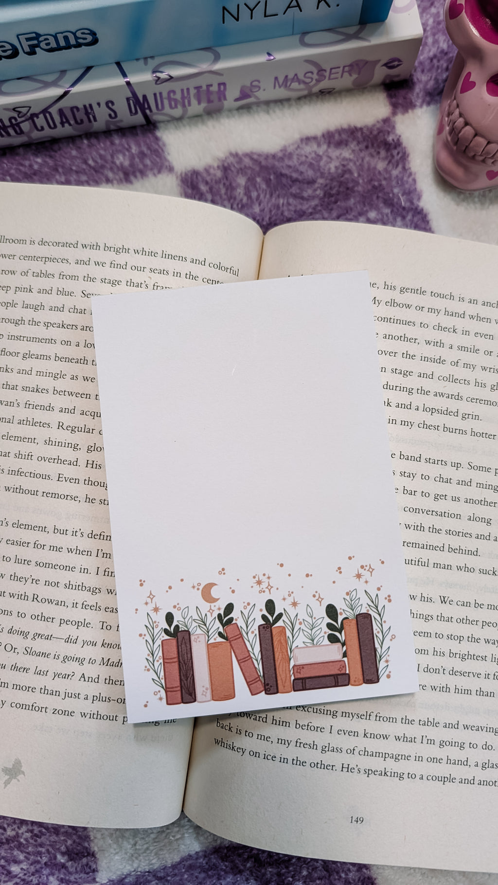 4x6 Autumn Magical Books Notepad | Bookish Reader Notepad