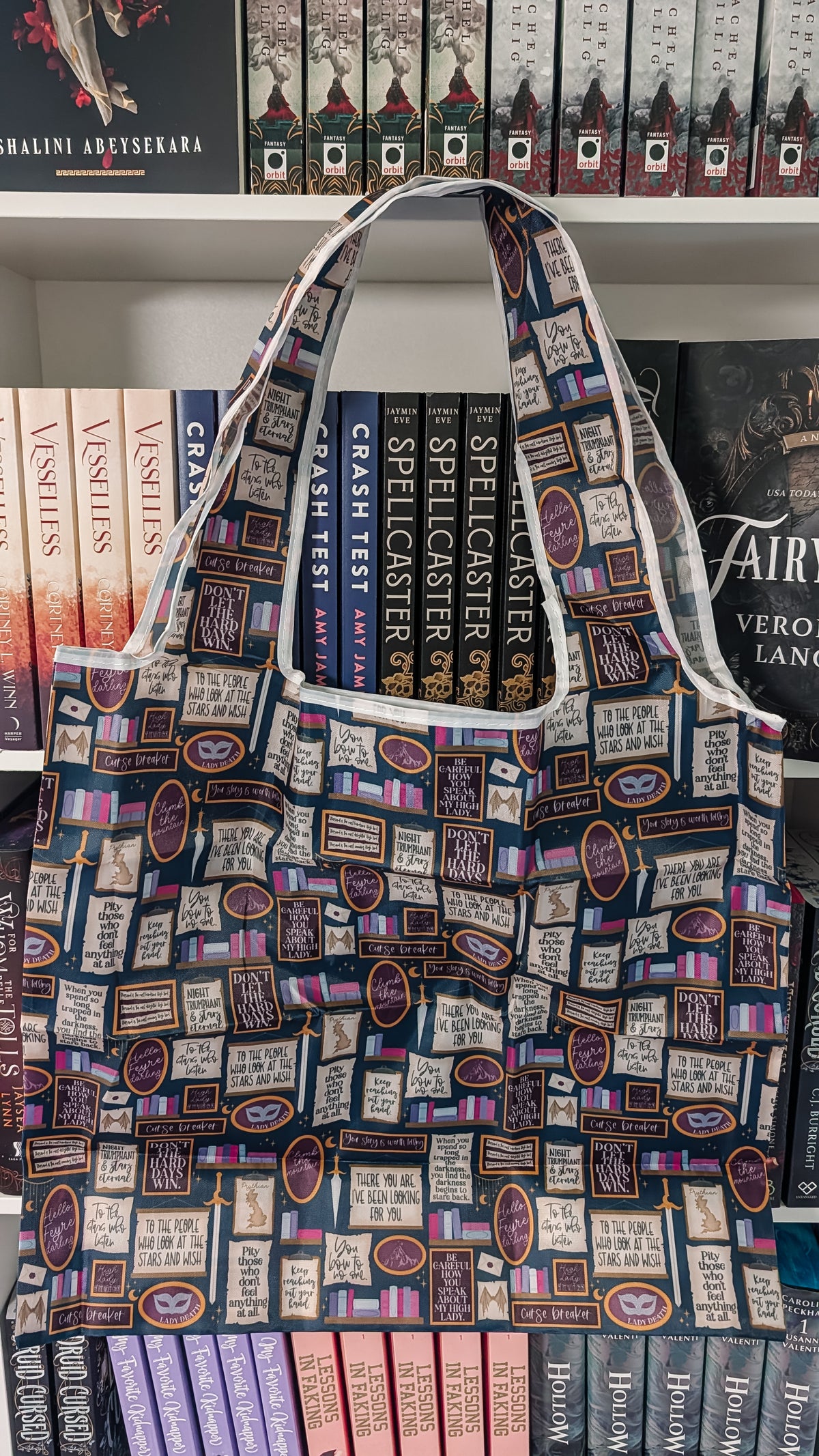 ACOTAR Quote Wall | Reusable Bookish Grocery Tote Bag