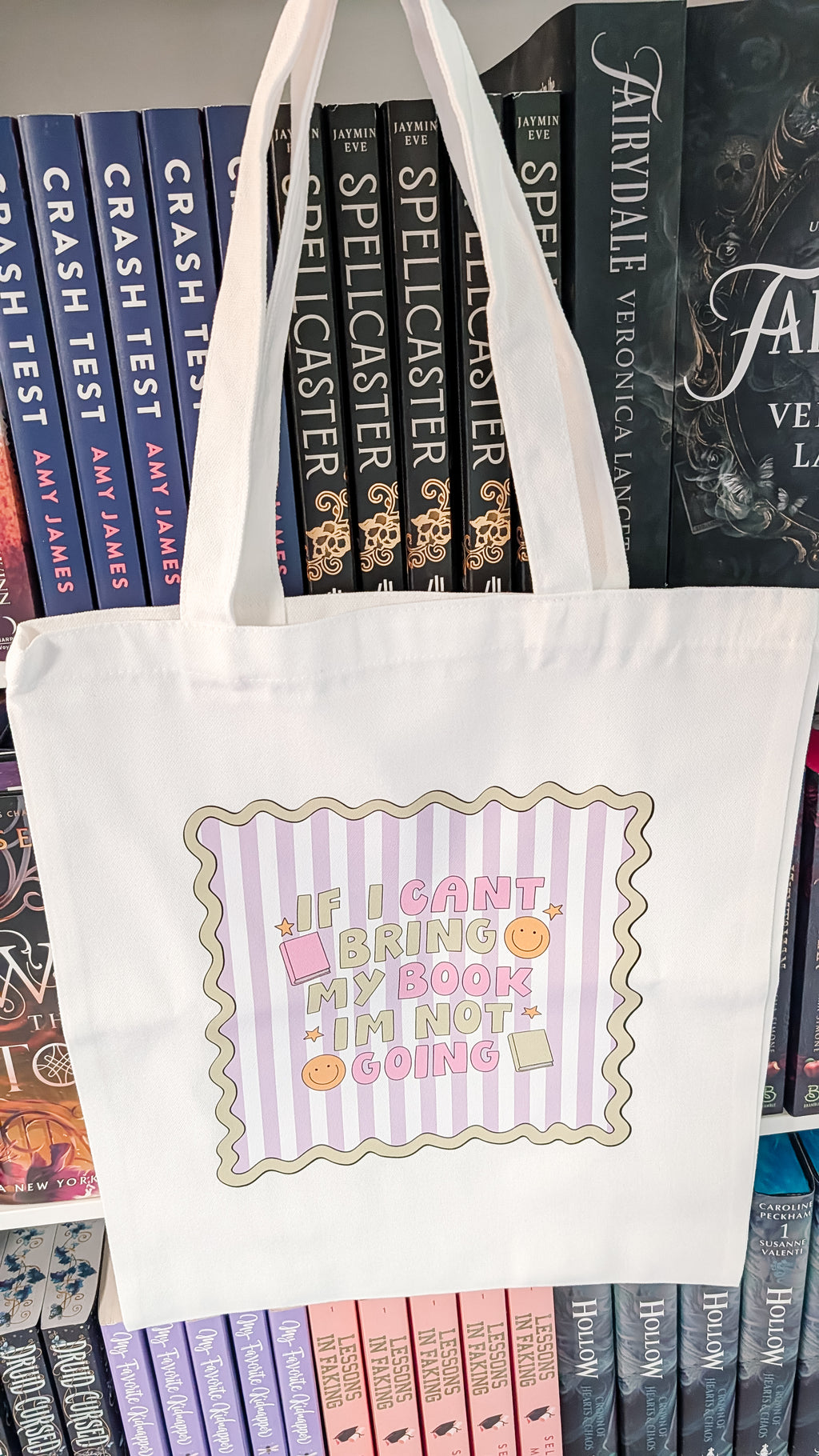 Canvas Tote Bag, If I Can't Bring My Books I'm Not Going