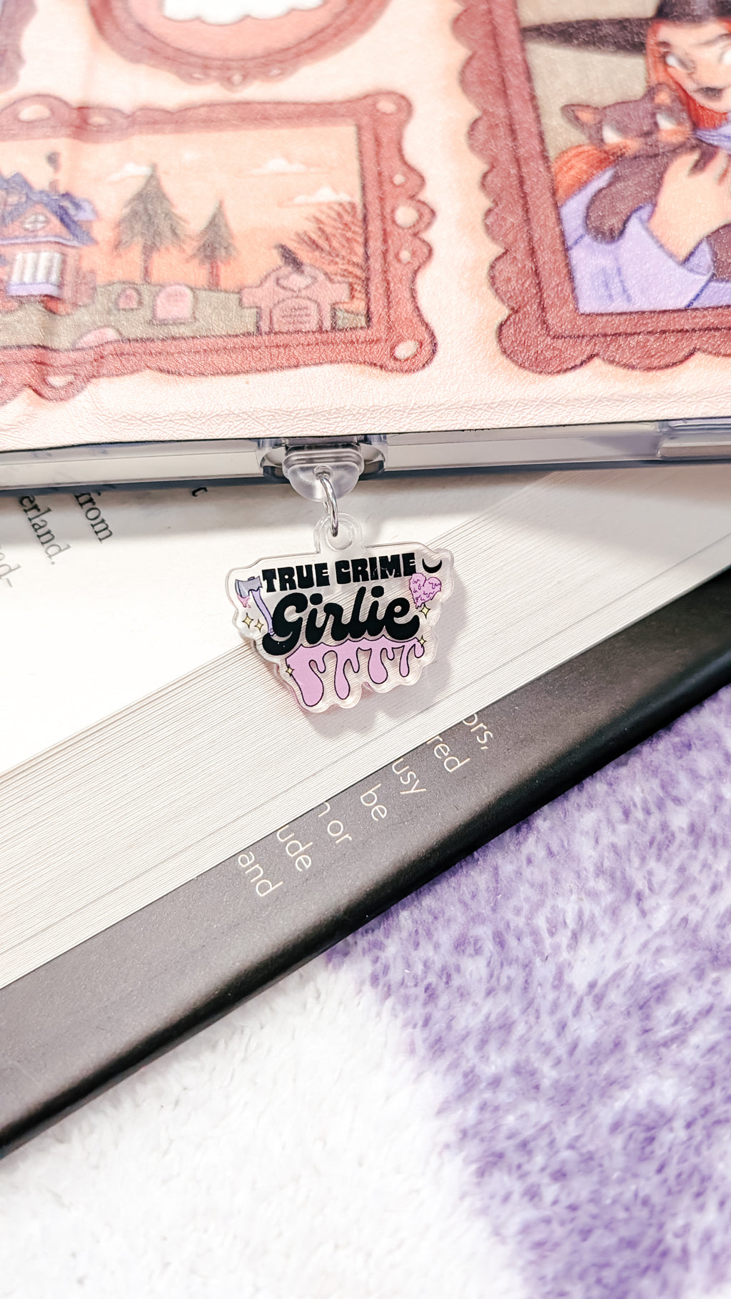 Kindle Charm - True Crime Girlie