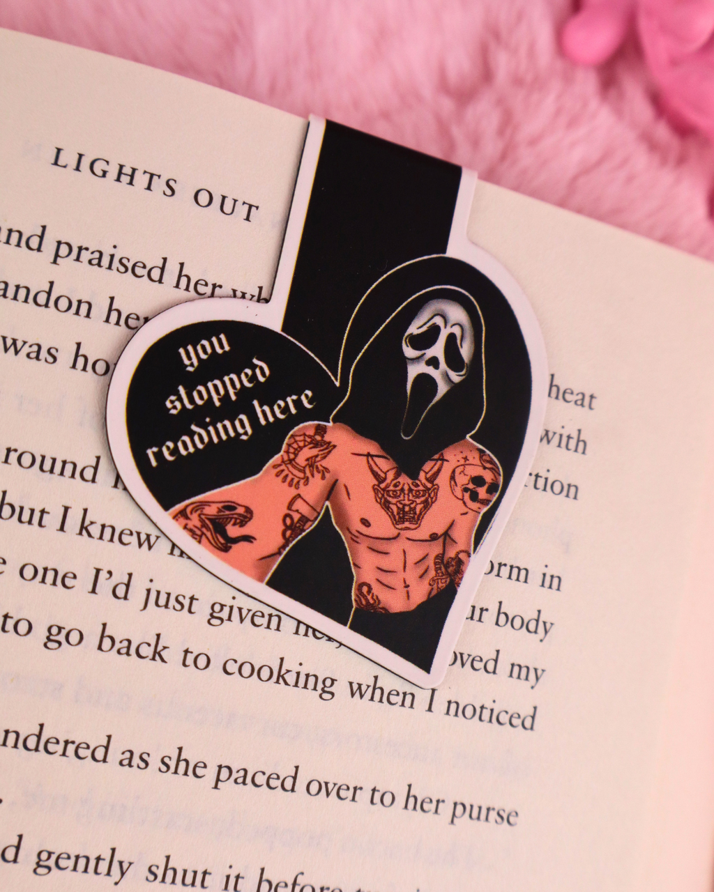 Masked Men Magnetic Bookmark for Dark Romance Readers