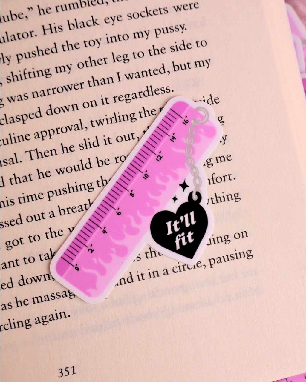 It'll Fit Vinyl Waterproof Bookish Dark Romance Sticker