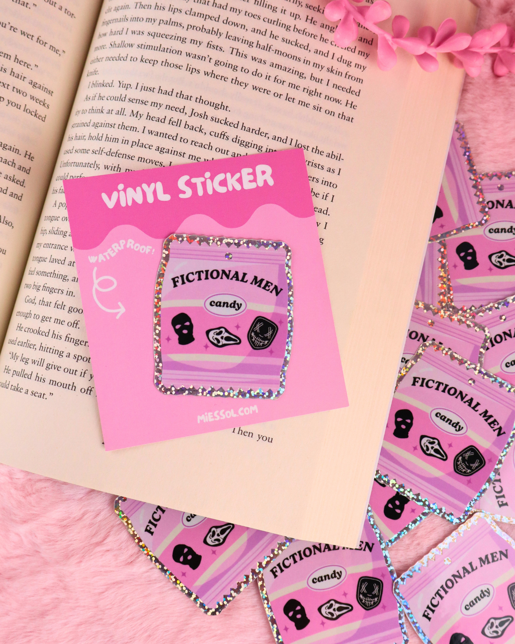 Fictional Men Candy Vinyl  Bookish Waterproof Sticker
