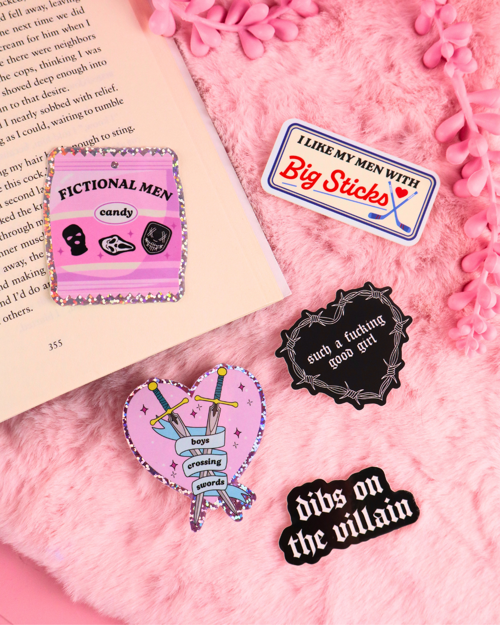 Fictional Men Candy Vinyl  Bookish Waterproof Sticker