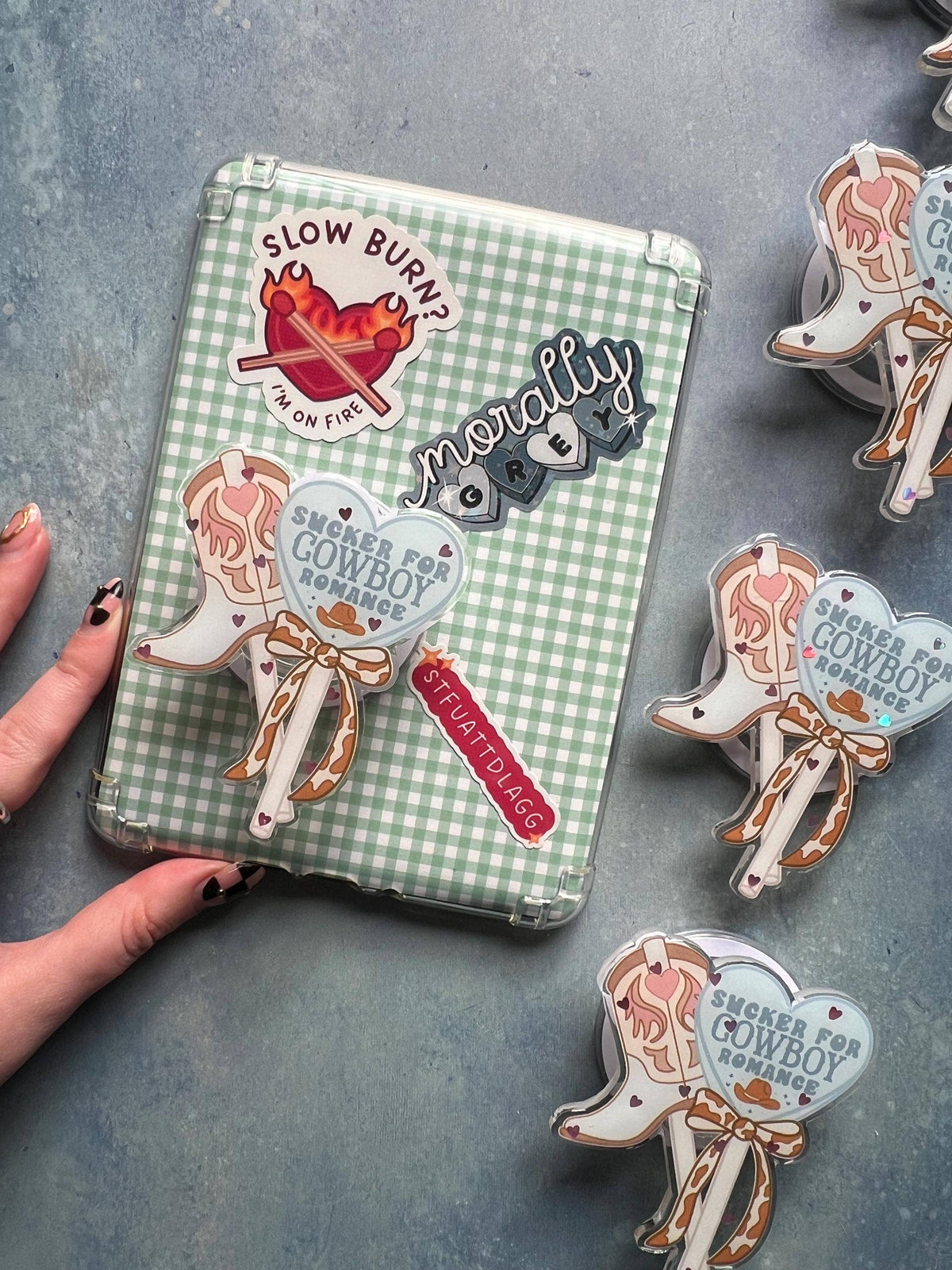 Cowboy Romance Kindle & Phone Holder, Booktok Gift