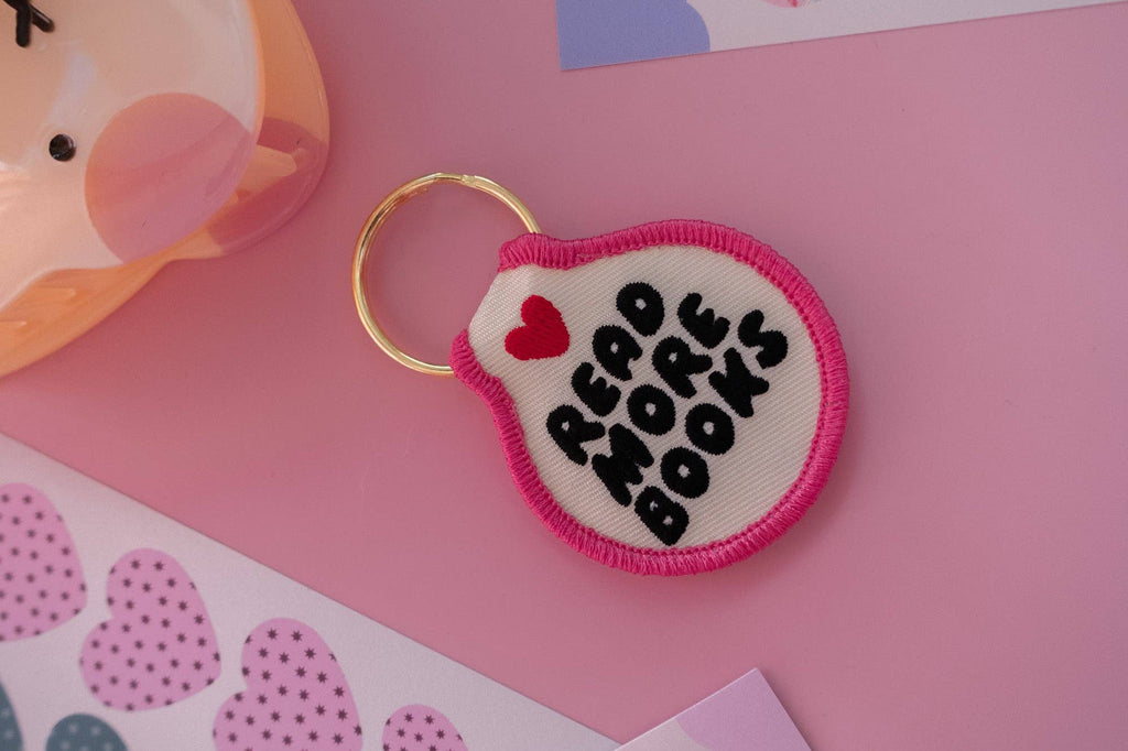 Read More Books Round Patch Keychain